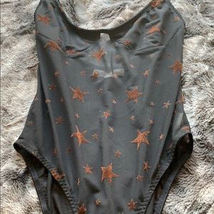 Honey Punch Star Mesh Bodysuit